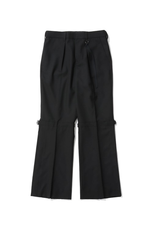 Tamme Tropical Wool Gaiter Slacks ブラック Tamme Tropical Wool Gaiter Slacks ブラック