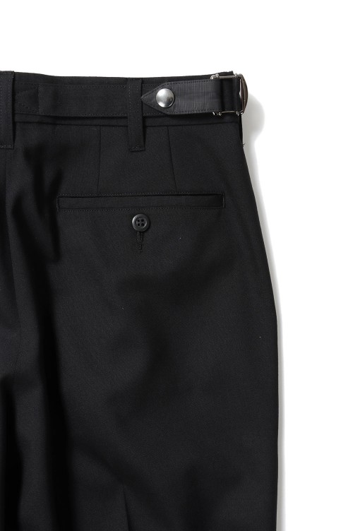 Tamme Tropical Wool Gaiter Slacks ブラック Tamme Tropical Wool Gaiter Slacks ブラック