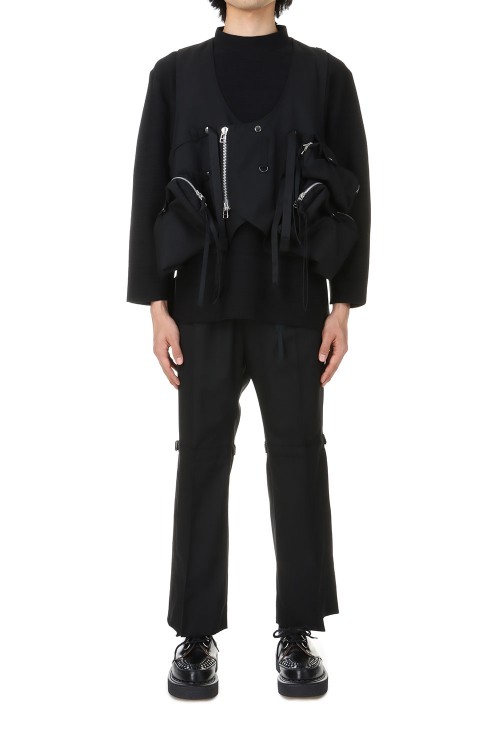 Tamme Tropical Wool Gaiter Slacks ブラック photo554723_500.jpg