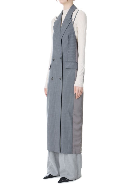Tailored Gilet Dress -GRAY (31241266101) | セレクトショップ 