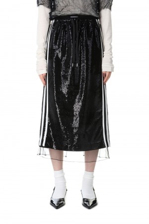 Sequins Side Line Track Skirt (21241515103)