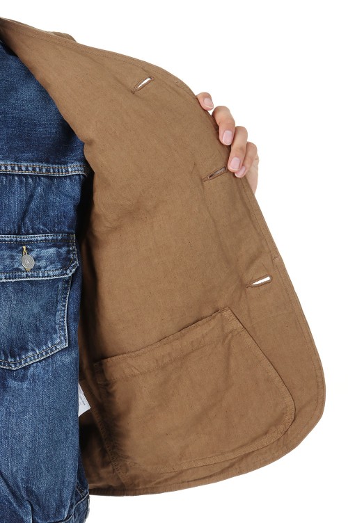 GUSTO DOWN VEST -LT.BROWN- (0124205013026) | セレクトショップ