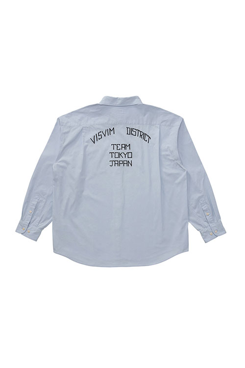 ビズビム visvim STEINER SHIRT 長袖 シャツ サイズ2 青