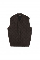 QG LINK SWEATER VEST / BROWN (QG-SS24-13)