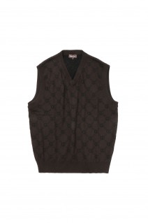 QG LINK SWEATER VEST / BROWN (QG-SS24-13)