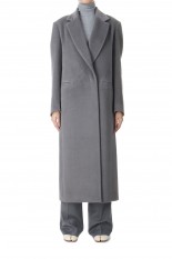 Beaver Finished Alpaca Wool Chester Coat(MM24FW-CO055) -Grey