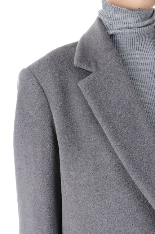 【マメ クロゴウチ】Beaver Finished Alpaca Wool Chester Coat Mame Kurogouchi | Beaver Finished Alpaca Wool Chester Coat