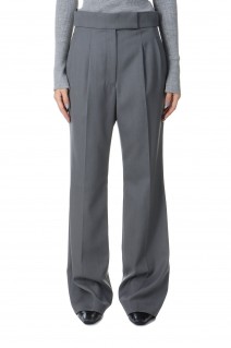 Light Wool Max Gabadine Flared Suit Trousers(MM24FW-PT060) -Grey