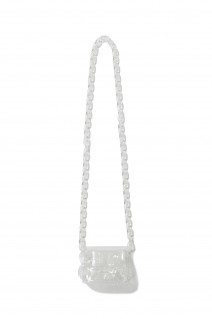 Transparent Sculptural Micro Chain Bag(MMFW16-AC097) -Clear