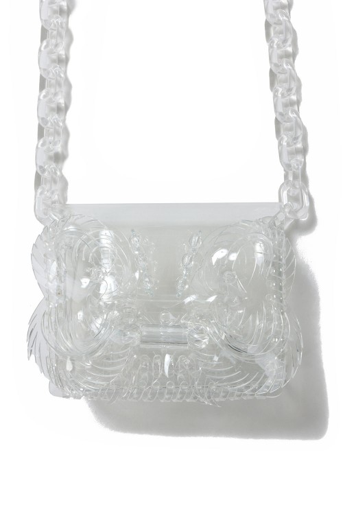 Transparent Sculptural Mini Chain Bag Transparent Sculptural Mini