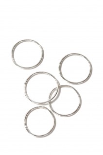 Thin Ring 5 Set (Silver925) -SILVER (12390901)