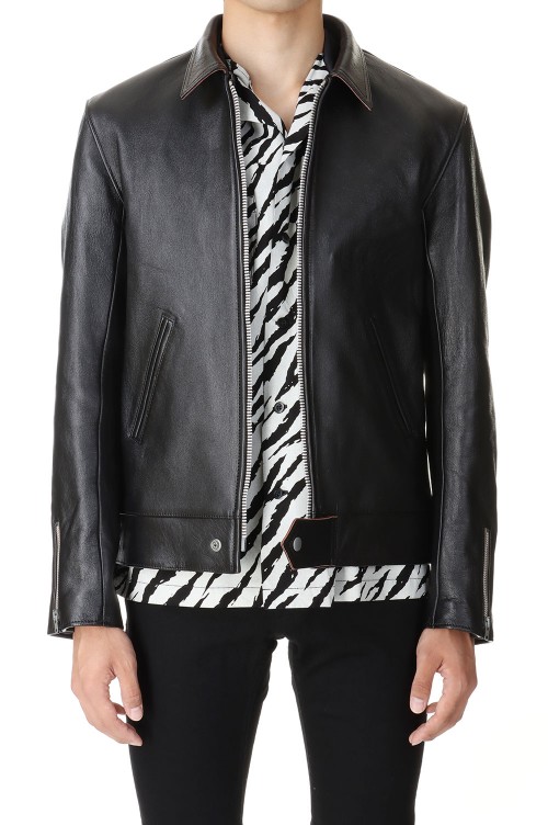 SHEEPSKIN HUSKY JACKET / BLACK (AD-00 S/BLK) おおえる Addict