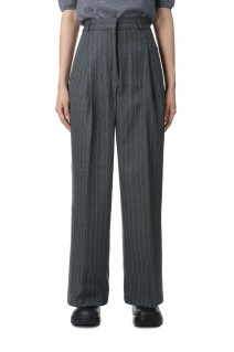 Stripe Twill Trousers -DARK GRAY (12420701)