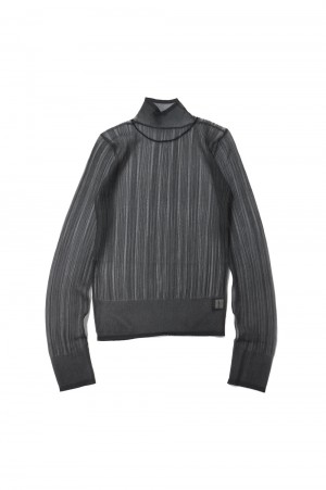 Sheer Randomrib Knit -GRAY (12420513)