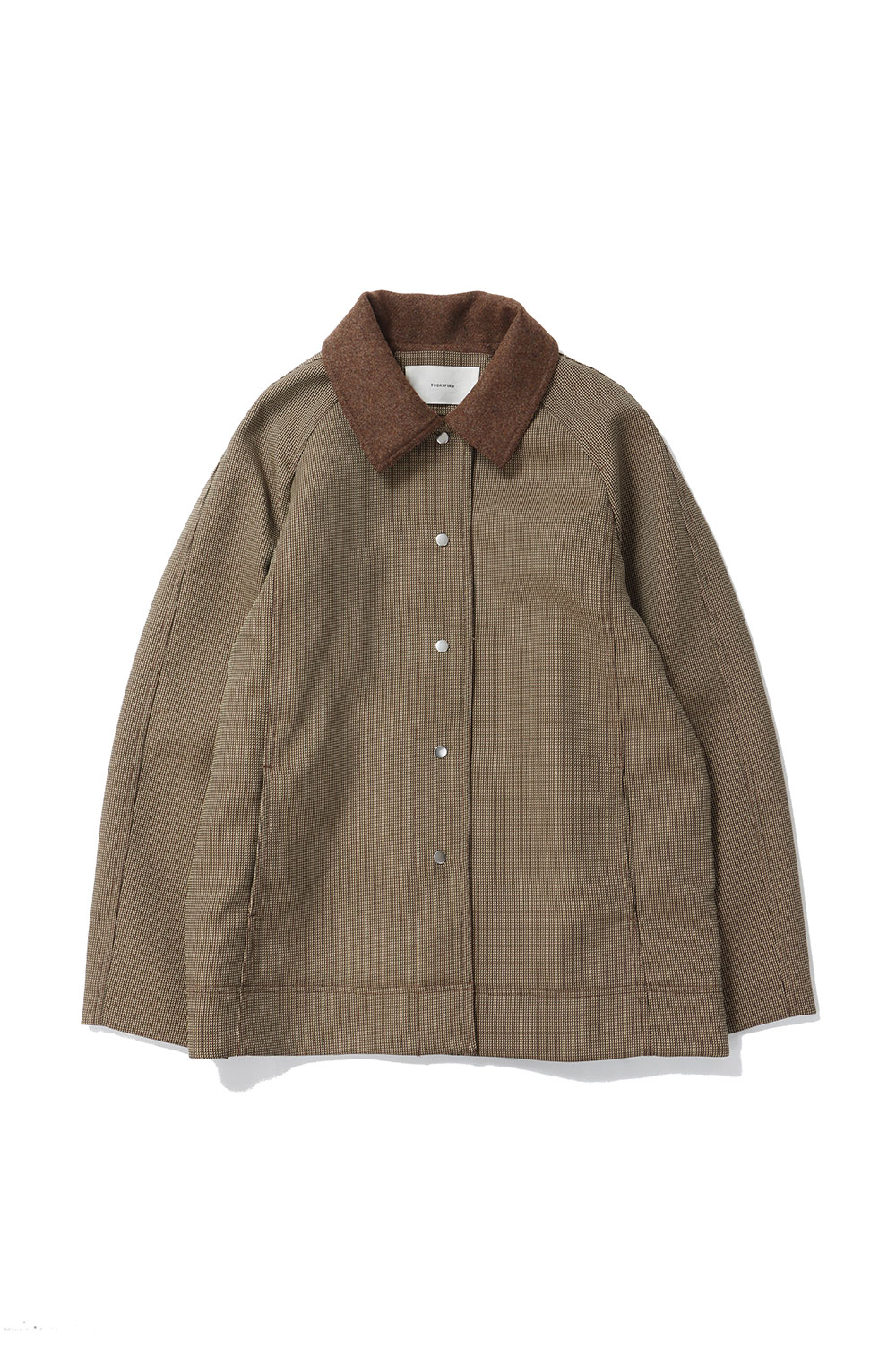 Houndstooth Raglan Jacket -BROWN (12420103) | セレクト