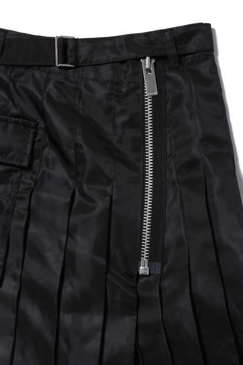 Nylon Twill Skirt-BLACK(24-07386) | セレクトショップ