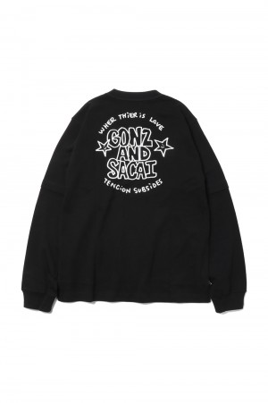 m*a様 sacai Gonz GONZ AND SACAI Tシャツ 黒 サイ m*a様 sacai Gonz GONZ AND SACAI Tシャツ 黒 サイ - メルカリ