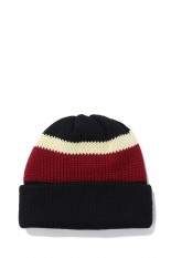 3 COLOR KNIT - BLACK / YELLOW / WINE (NO.26067)