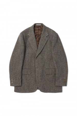 LAMA SHETLAND WOOL TWEED OVER JACKET (#A24AJ06LS) | セレクト