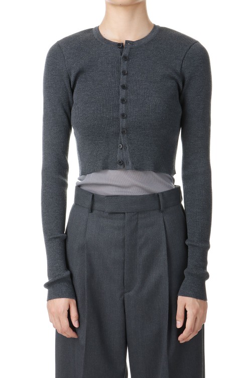 トップス 24AW SUPER FINE WOOL HIGH GAUGE RIB KNIT Super Fine Wool High Gauge Rib Knit Polo – La Garçonne