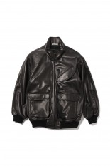 SUPER FINE TROPICAL WOOL ZIP BLOUSON - BLACK (A25SB03MT