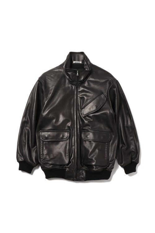 若者に人気のブランド LEATHER LAMB AURALEE 巡り会える 4 BLOUSON FLIGHT ジャケット・アウター