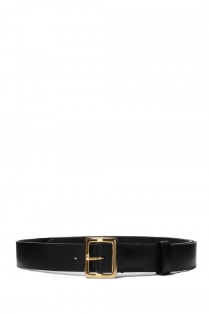 Square Buckle Belt in Black