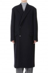 LIGHT MELTON CHESTERFIELD COAT -Top Charcoal (#A24AC03LM LIGHT MELTON CHESTERFIELD COAT -Top Charcoal (#A24AC03LM
