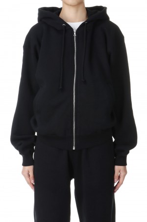 SMOOTH SOFT SWEAT ZIP PARKA -Olive Brown (#A24AP05TU SMOOTH SOFT SWEAT ZIP PARKA -Olive Brown (#A24AP05TU