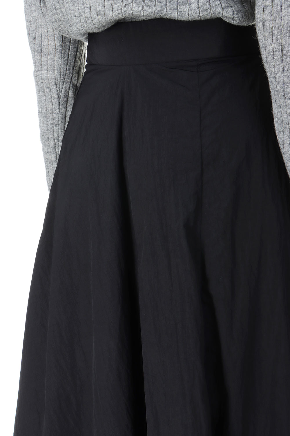 HAND DYED NYLON FLARED SKIRT -Black (SKAGCW0204) |  セレクトショップ｜DeepInsideinc.com Store
