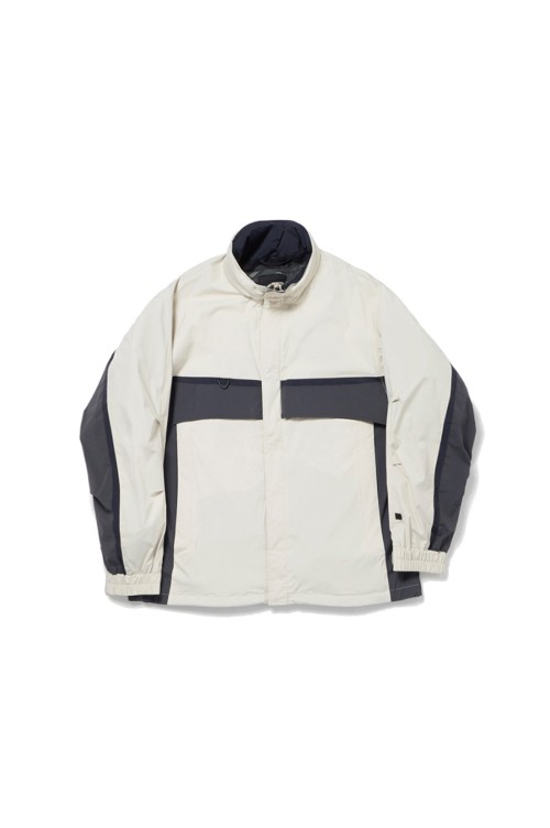 DAIWA Men's Tech Extreme Liner Jacket in Ecru/Dark Charcoal