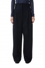 Flannel tuck Trouser -Navy (028-024-WP93)