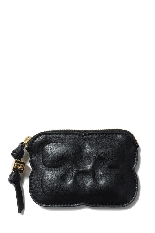 最安 読み方 Zipped Compact Bou Ganni Wallet セレクト | (#A6150) -Black 小物