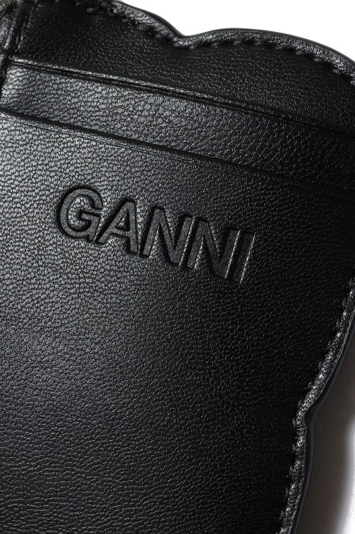 Ganni Bou Compact Zipped Wallet -Black (#A6150) | セレクト