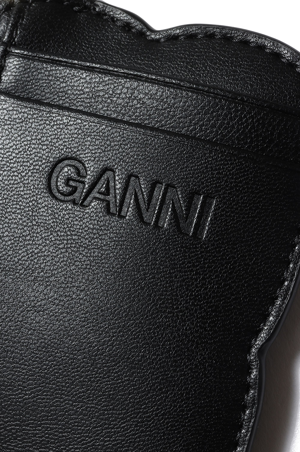 【GANNI】 COMPACT WALLET ブラック Black Black Ganni Bou Trifold Wallet | GANNI US