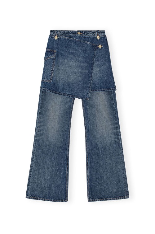 デニム・ジーパン CARVEN Woman Jeans Denim 6251K2100101 WASHED DEN Carven Women's Ready-to-Wear | Wide Leg Jeans