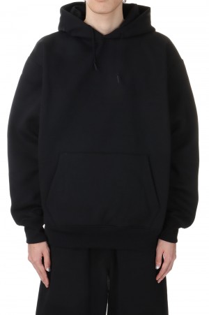TECH SWEAT HOODIE - BLACK (BE-52024W)