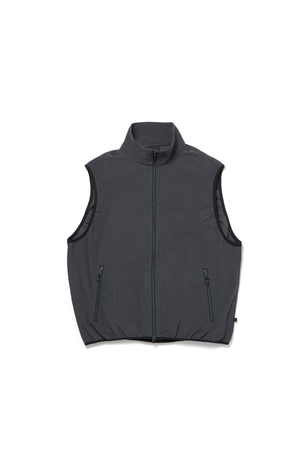 TECH FLEX JERSEY STAND COLLAR VEST - CHARCOAL (BE-61024W TECH FLEX JERSEY STAND COLLAR VEST - CHARCOAL (BE-61024W