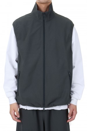TECH FLEX JERSEY STAND COLLAR VEST - NAVY (BE-61024W TECH FLEX JERSEY STAND COLLAR VEST - NAVY (BE-61024W