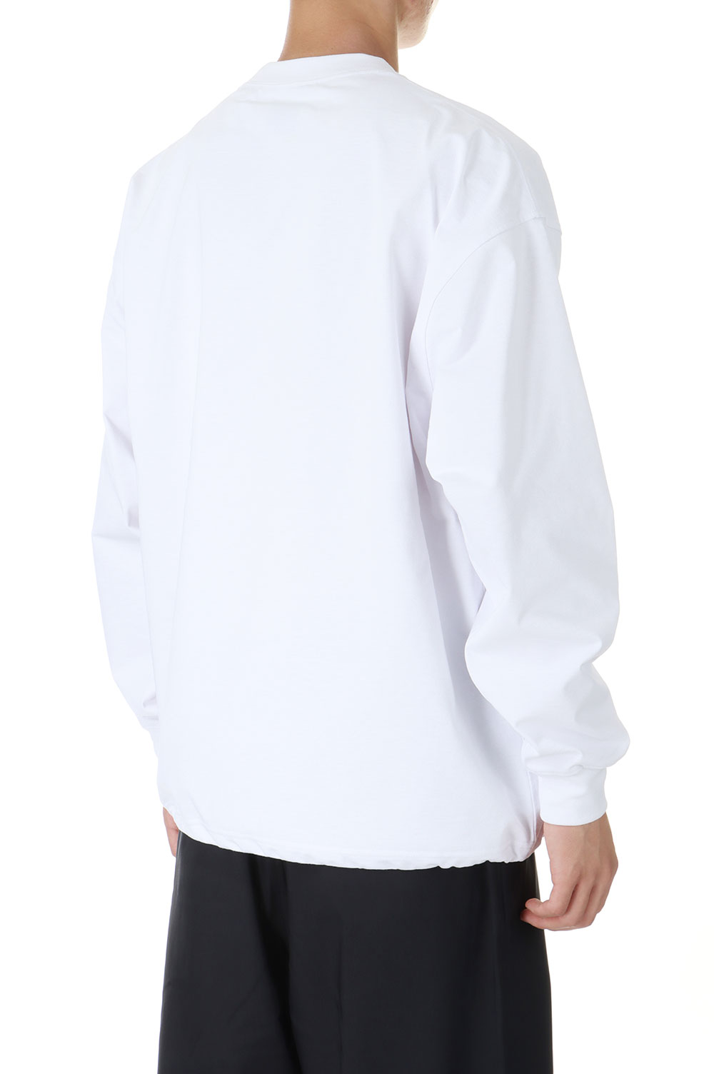TECH CREW NECK TEE L/S - WHITE (BE-31024W) | セレクト