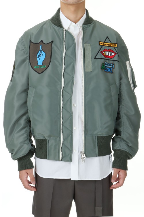 sacai Gonz Nylon Twill Blouson -B/KHAKI 840- (24-03524M 