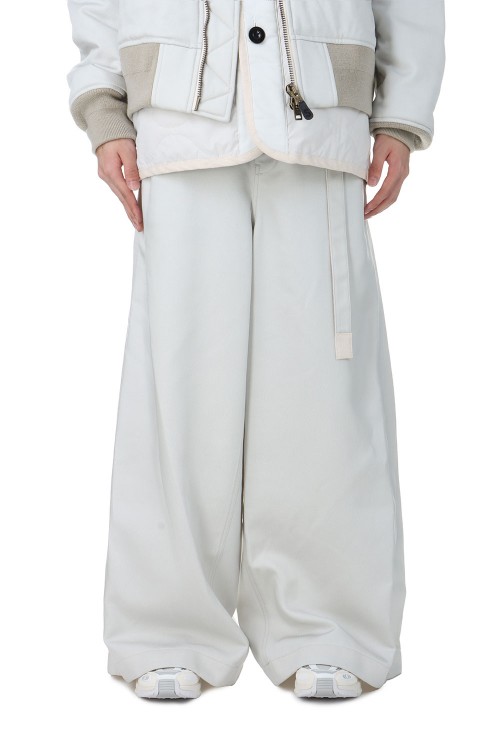 E*g様 sacai spiewak コラボ　ワイドスラックス trousers E*g様 sacai spiewak コラボ ワイドスラックス trousers - メルカリ