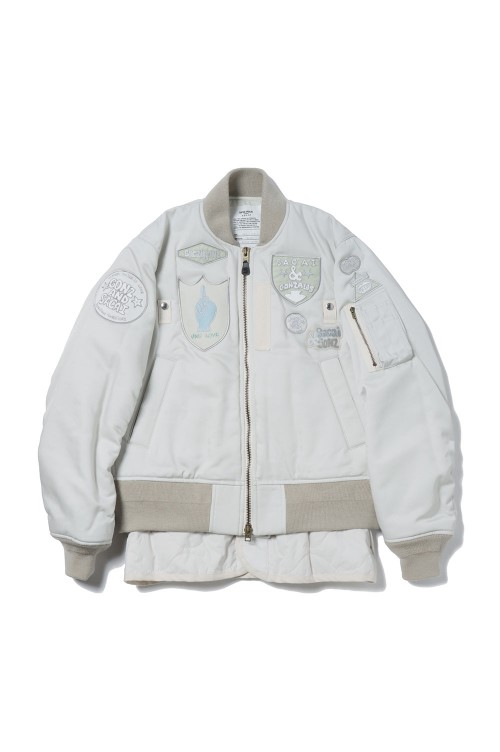 Sacai x SPIEWAK Gonz MG Multi Patch Blouson -L/GRAY 376- (24 Sacai x SPIEWAK Gonz MG Multi Patch Blouson -L/GRAY 376- (24