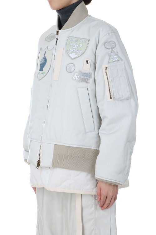 Sacai x SPIEWAK Gonz MG Multi Patch Blouson -L/GRAY 376- (24