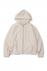 BABY FOX PATCH ZIPPED HOODIE - FRESH COTTON(NW00702KM0325)