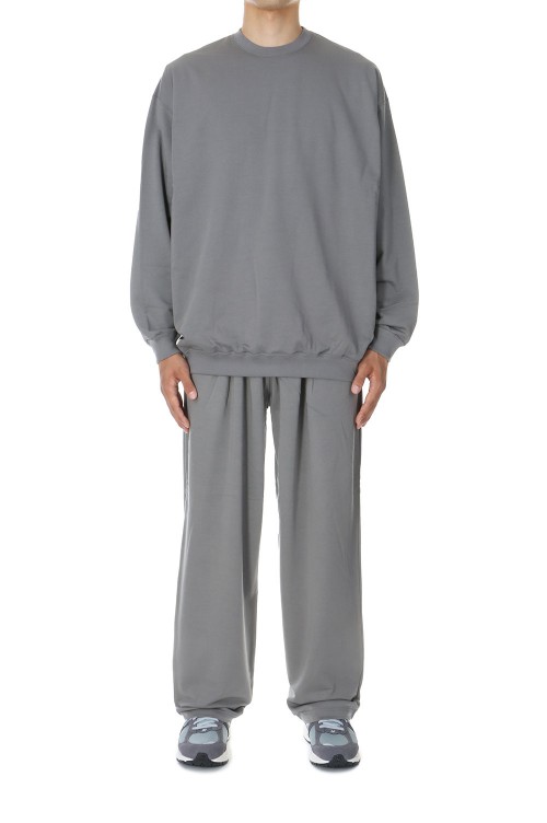 Cotton Light Terry Crew Neck - GRAY (GU243-70235) | セレクト 