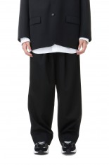 Washi Duck Two Tuck Pants - BLACK (GU241-40154) | セレクト