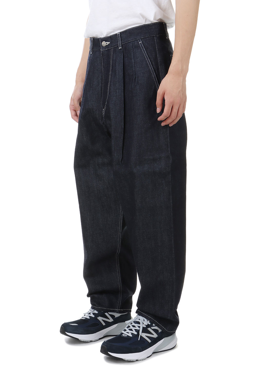 Selvage Denim Two Tuck Tapered Pants - RIGID (GU243-40187RB