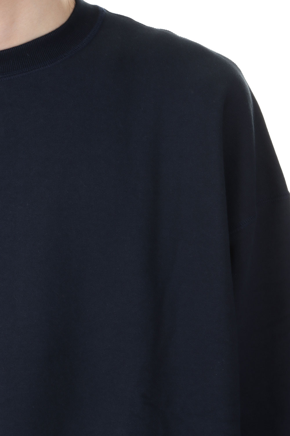 AZUMA Terry Crew Neck Sweat - NAVY (GU243-70195B) | セレクト