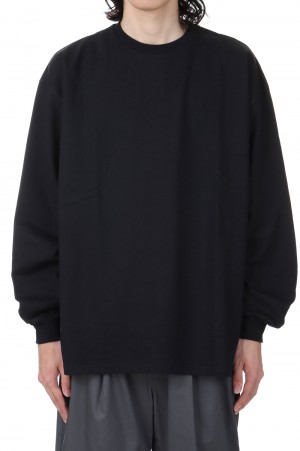 Heavy Weight L/S Oversized Tee - WHITE (GU243-70204B